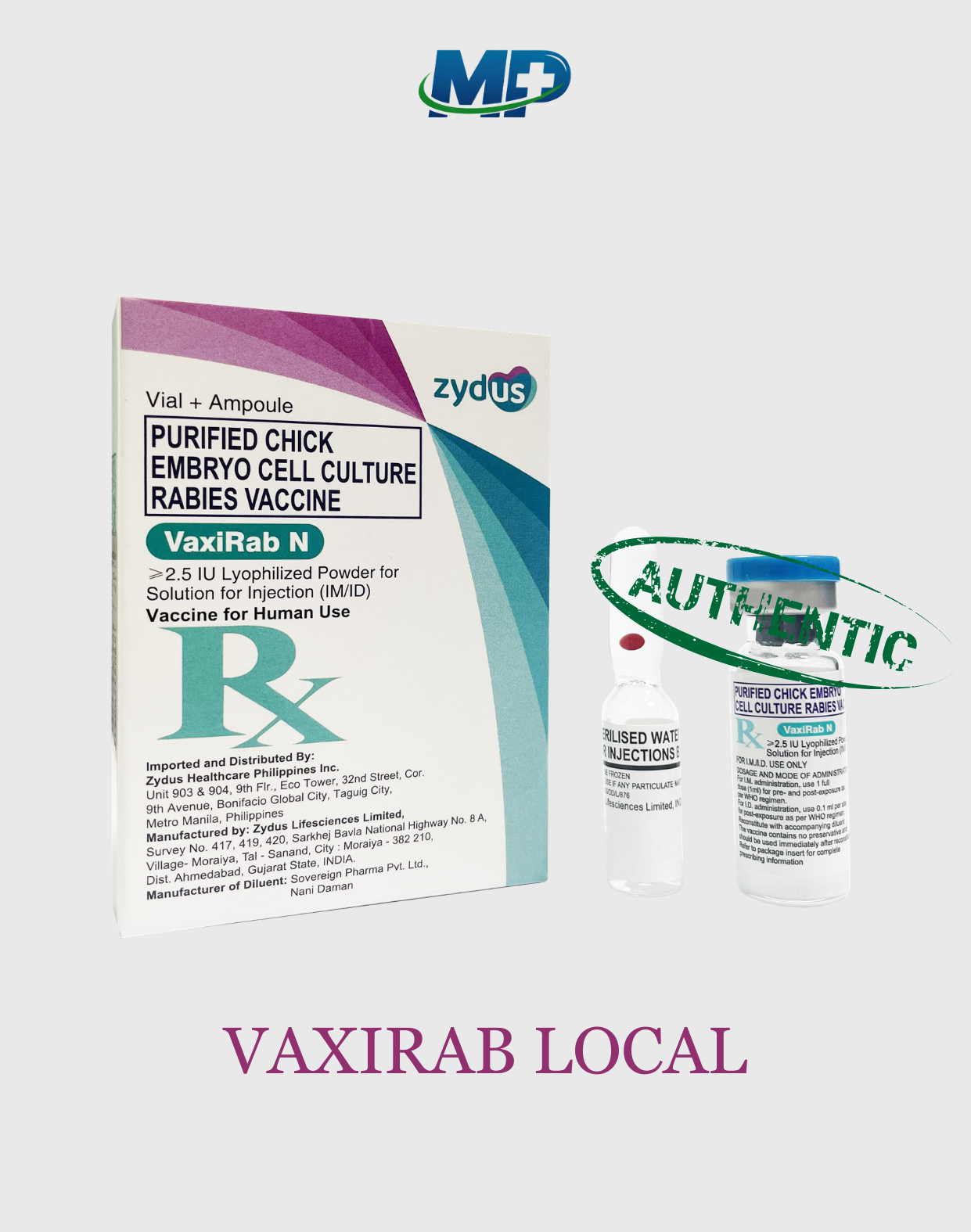 VaxiRab (Local) – 2.5 IU Rabies Vaccine